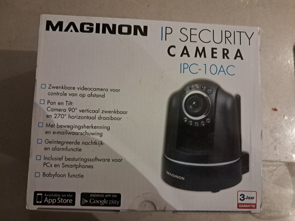 Nieuwe IP camera met nachtzicht & wifi – Maginon IPC-10AC, Ophalen of Verzenden, Nieuw, Binnencamera