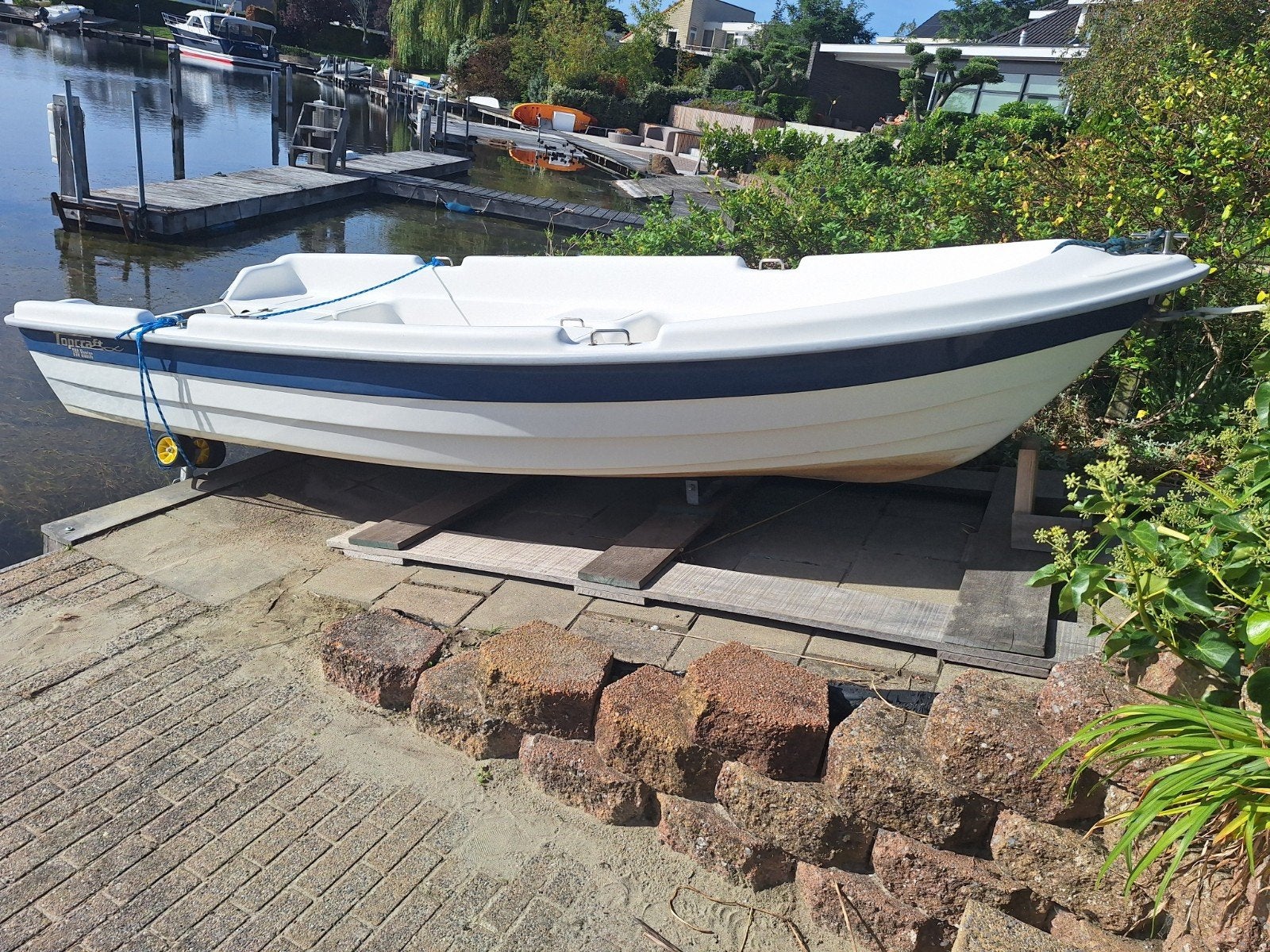 Topcraft 390 Hunter met 5pk Suzuki, Ophalen, Gebruikt, Motor en Techniek, Motorboot