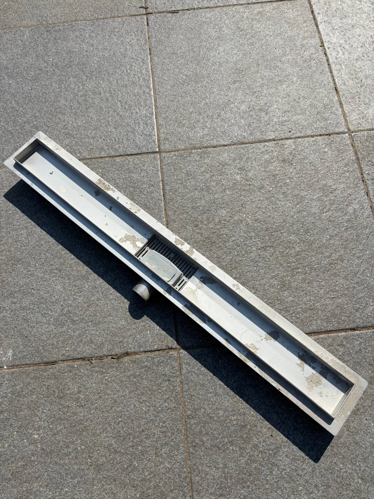 Fortifure Galeria douchegoot -80 cm - met tegelrooster,, Doe-het-zelf en Verbouw, Ophalen, Nieuw, Rvs, Douche