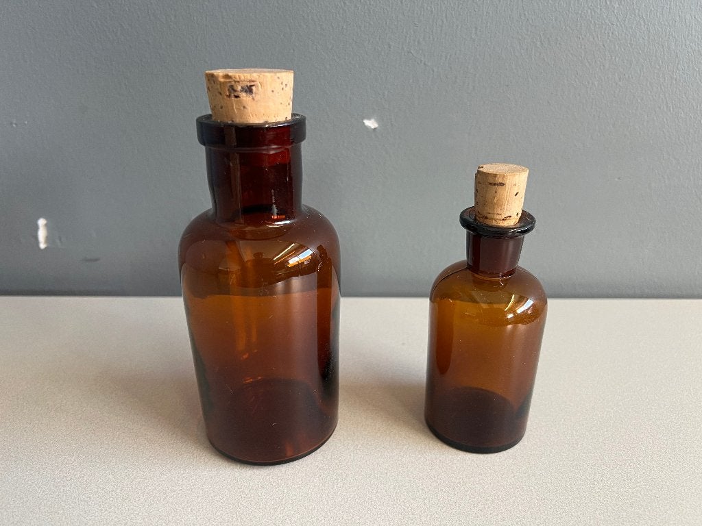 Apotheek flesjes, 2 stuks., Ophalen of Verzenden