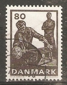 Denemarken 1976   Glasblazen   632, Verzenden, Denemarken, Gestempeld