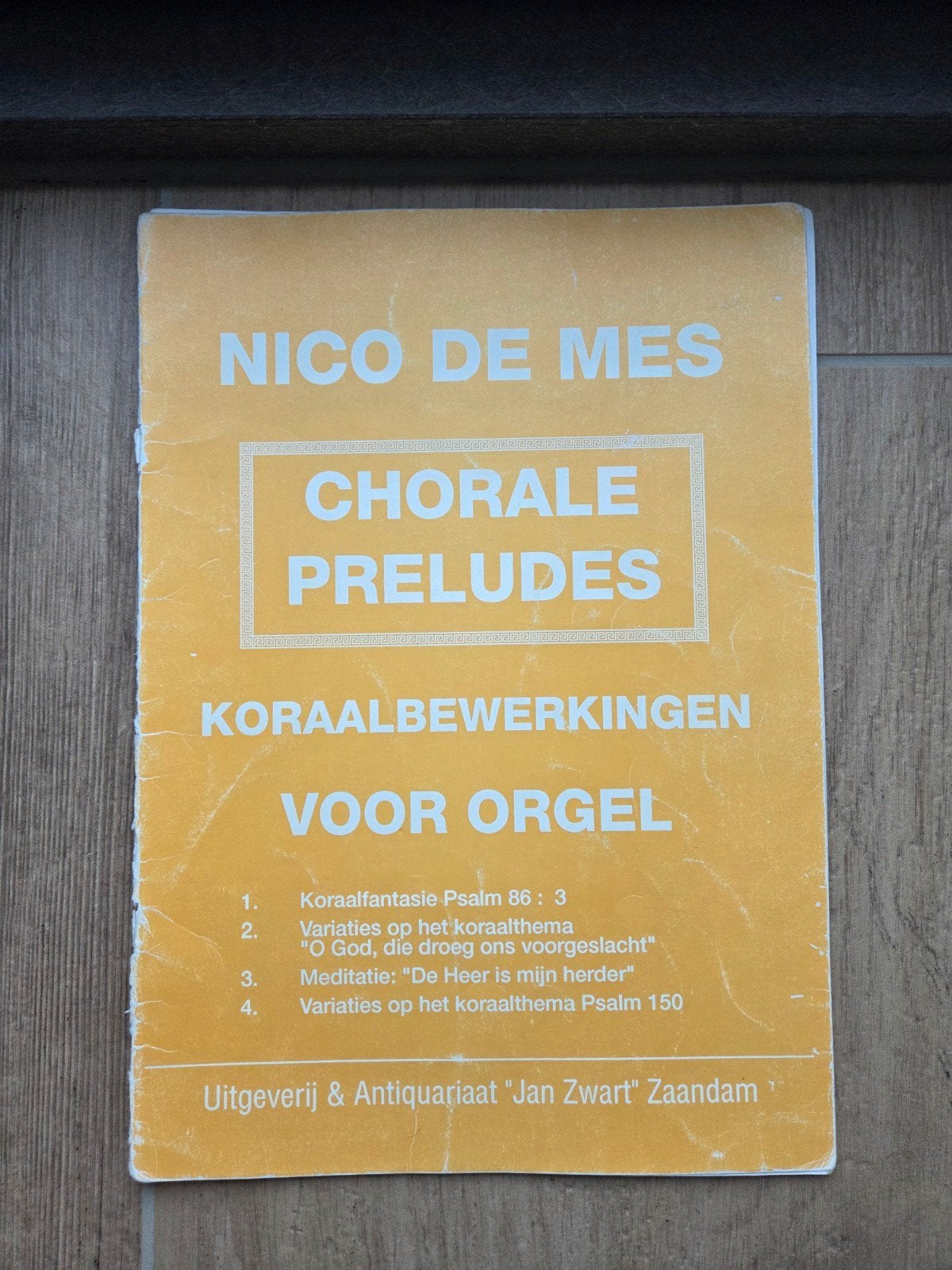 Orgelbladmuziek Nico de Mes, Orgel, Gebruikt, Ophalen of Verzenden, Religie en Gospel