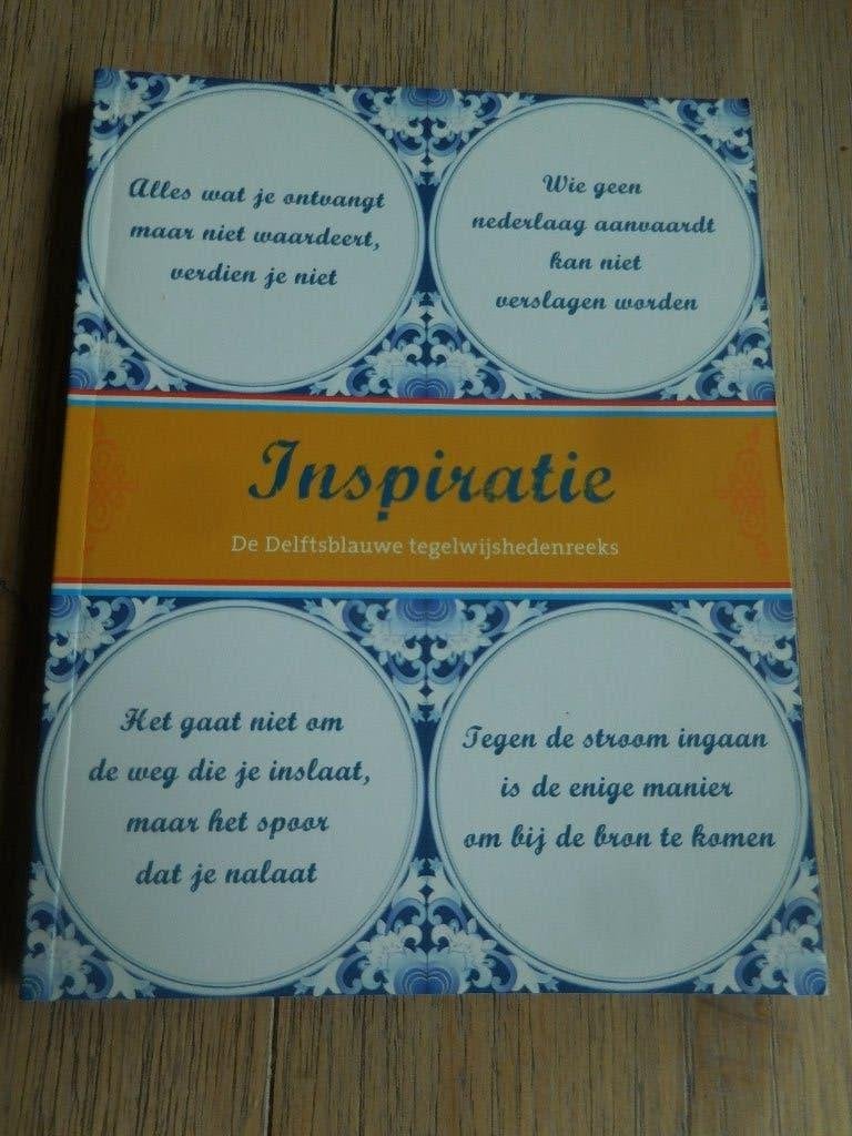 Klein boekje Inspiratie DeDelftsblauwe tegel.Wijsheden reeks, Ophalen of Verzenden, Zo goed als nieuw, Onbekend, Overige typen