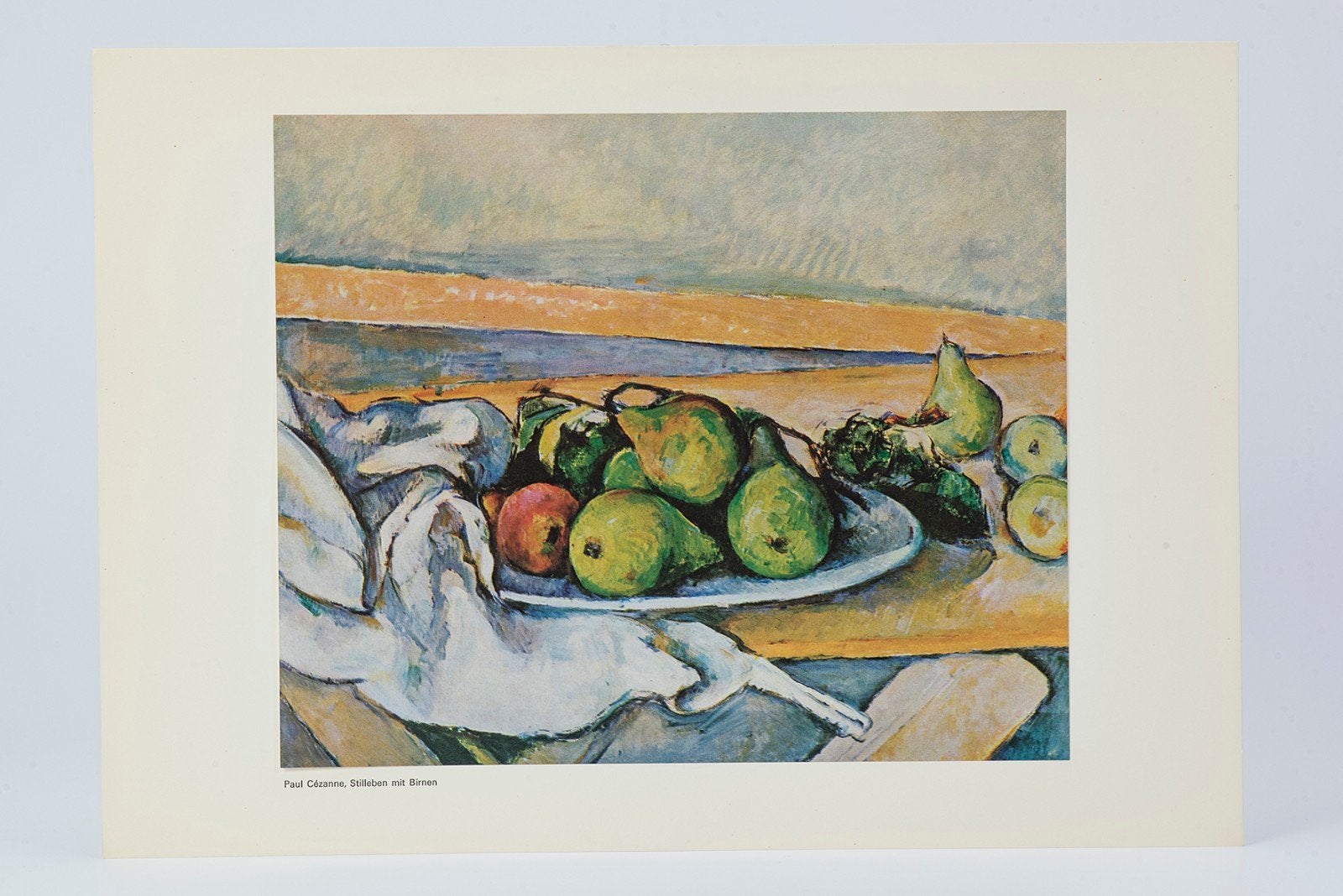 Paul Cézanne - Stilleven met Peren - Kunstprint, Stilleven, Impressionistisch, Ophalen of Verzenden, Papier