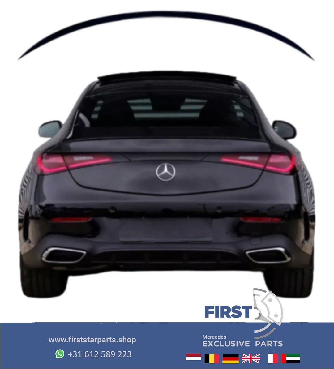 CLE C236 SPOILER A236 W236 AMG KOFFERBAK SPOILER voor Merced, Auto-onderdelen, Gebruikt, Ophalen of Verzenden, -, -