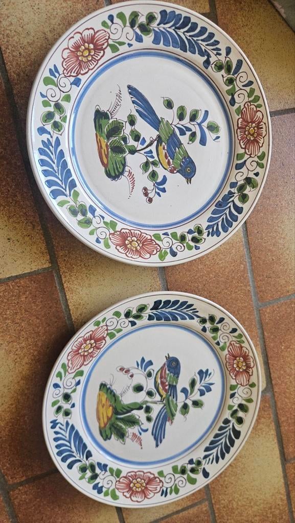Twee Makkumer Borden handgeschilderd 1981, Antiek en Kunst, Ophalen of Verzenden