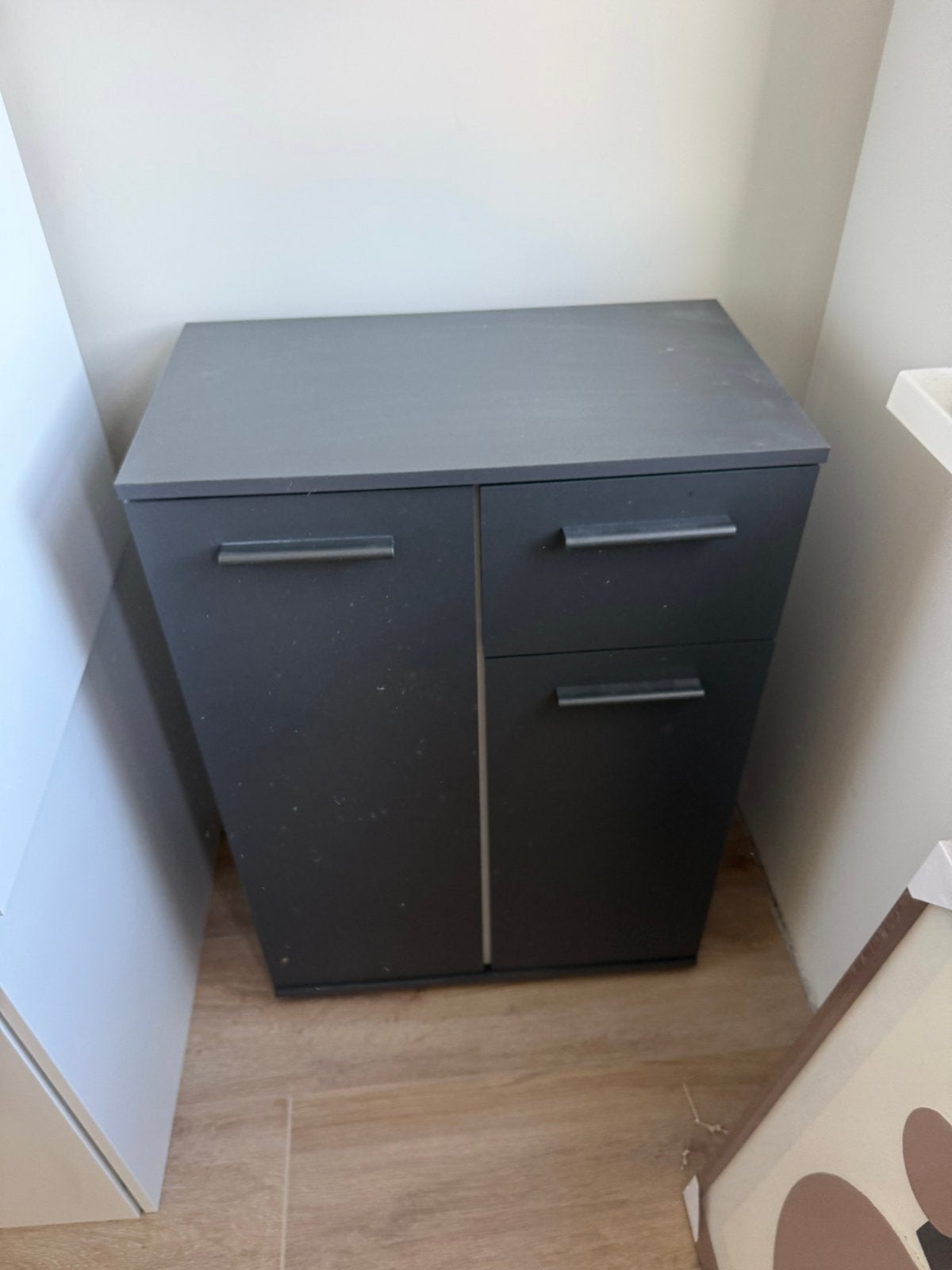 Kledingkast en opbergkast antraciet, Ophalen, Zo goed als nieuw, 25 tot 50 cm, Minder dan 100 cm