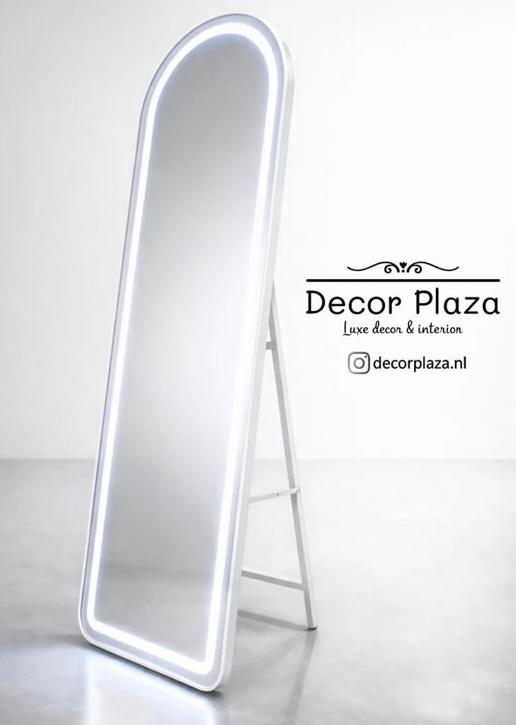 Nieuwe Spiegels Met Led-verlichting Boogspiegel Passpiegel, Huis en Inrichting, Woonaccessoires | Spiegels, Minder dan 50 cm, Nieuw