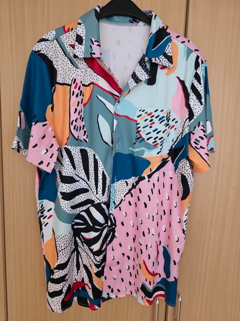 Colourful overshirt, Verzenden, Nieuw, Overige kleuren, Halswijdte 41/42 (L)