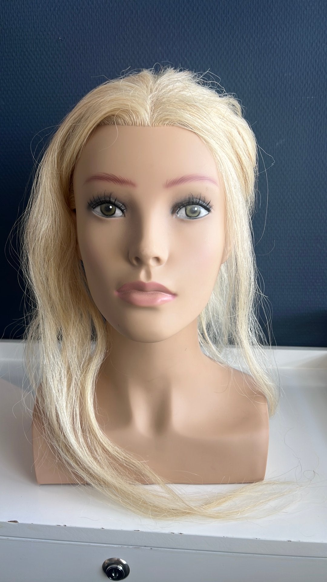 Blond oefenhoofd - L'Image Louisa, Ophalen of Verzenden, Gebruikt, Pruik of Haarverlenging