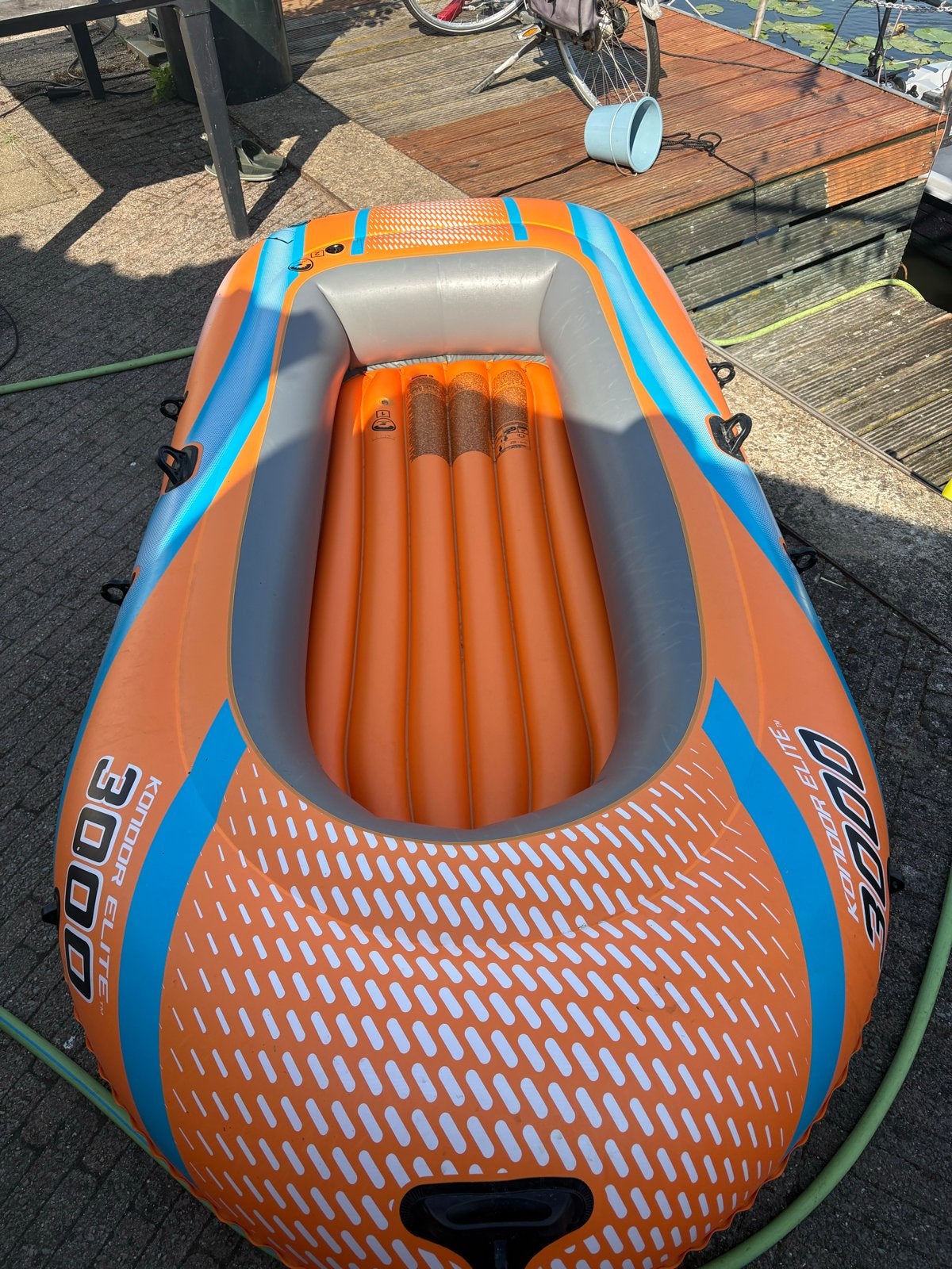 Opblaasboot Kondor Elite 3000 met peddels, Ophalen, Zo goed als nieuw