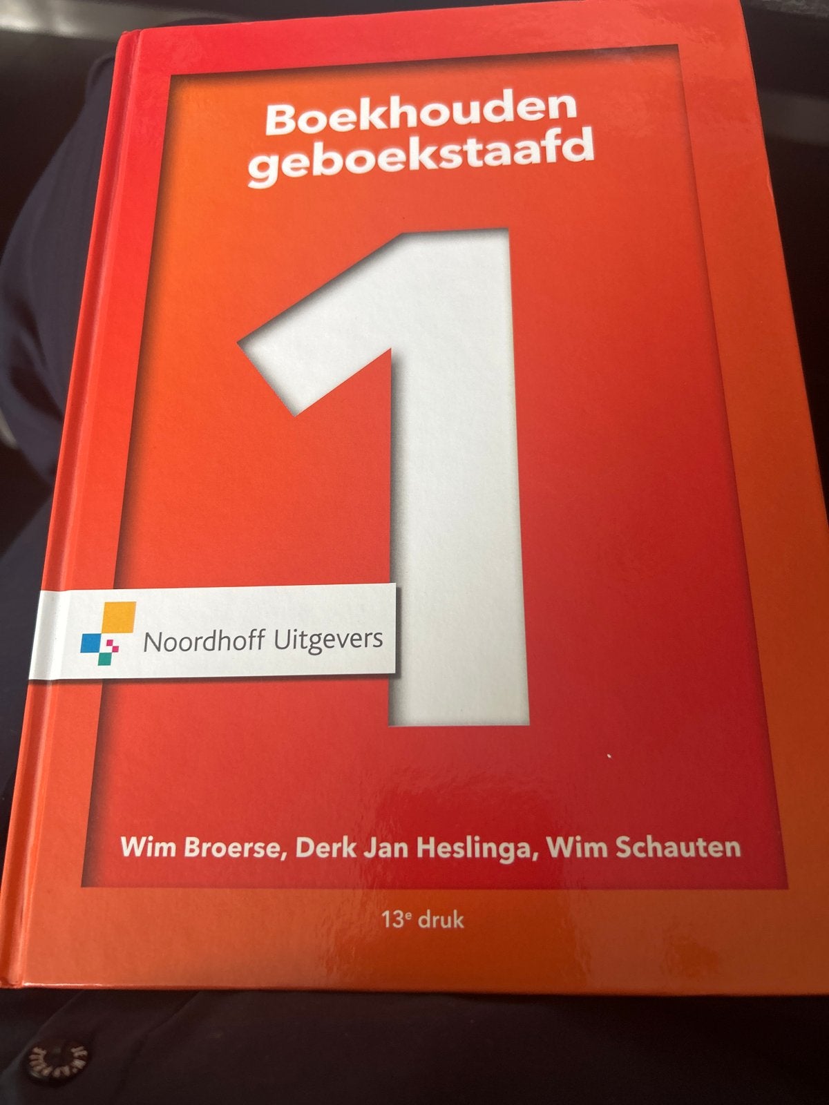 Boekhouden geboekstaafd 1 - Wim Broerse e.a. (13e druk), Ophalen of Verzenden, Gamma, Gelezen, HBO