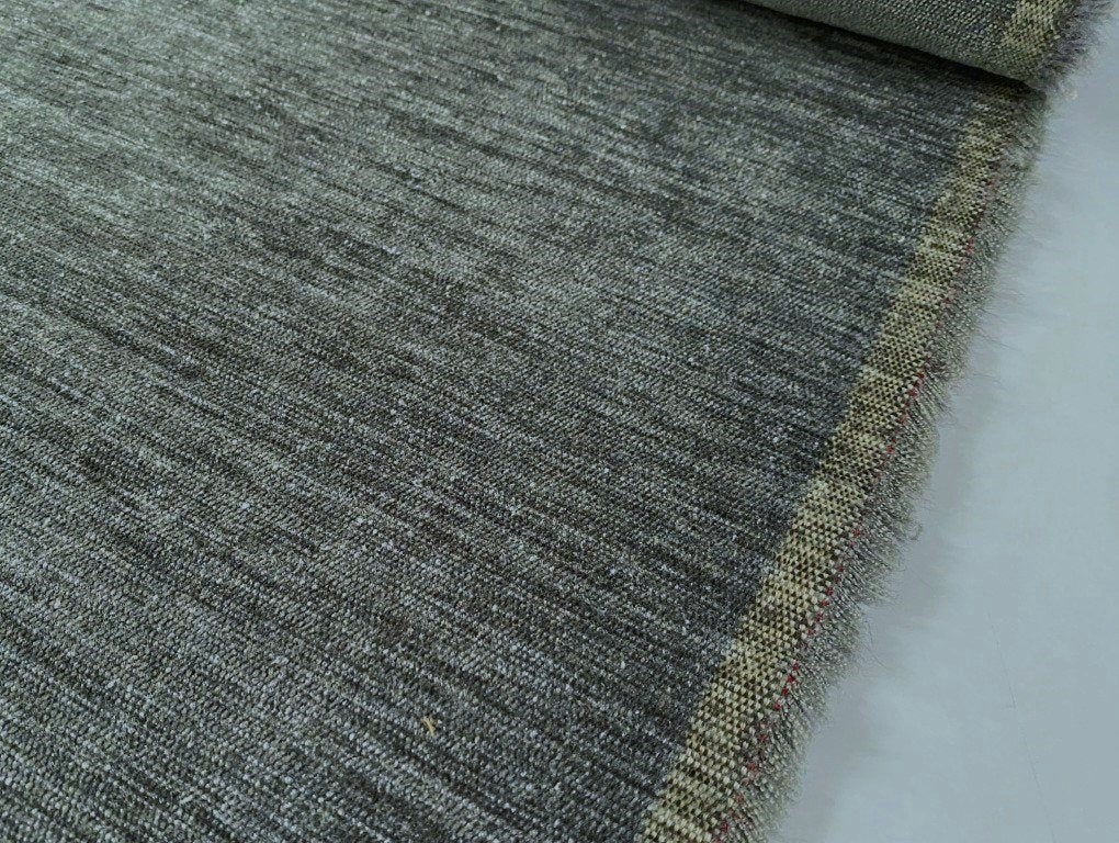De Ploeg Moss 80, blauwgrijs; 2,47 meter meubelstof NU 123€, Overige materialen, 120 cm of meer, Ophalen of Verzenden, Grijs