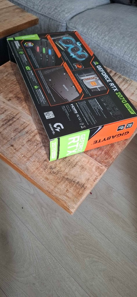 Gigabyte RTX 2070 SUPER Gaming OC 8G - met originele doos, Computers en Software, PCI-Express 3, Gebruikt, GDDR6, Ophalen of Verzenden