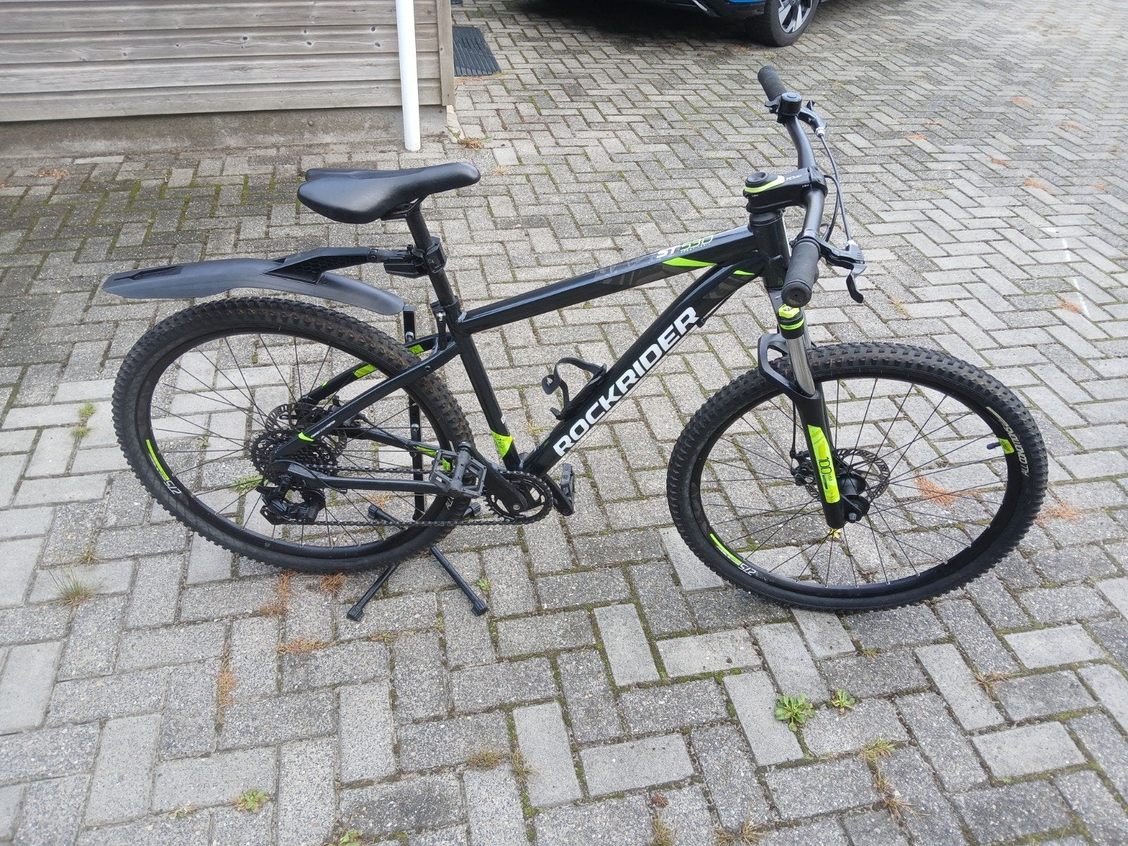 MOUNTAINBIKE ST 530 MDB ZWART/GEEL 27.5" - ROCKRIDER