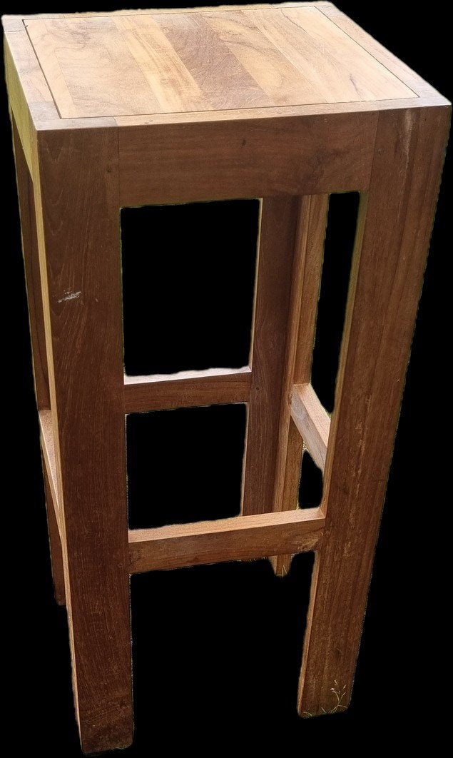 6x Massief houten kruk, hoge kwaliteit, Ophalen, 60 tot 90 cm, Hout, Gebruikt