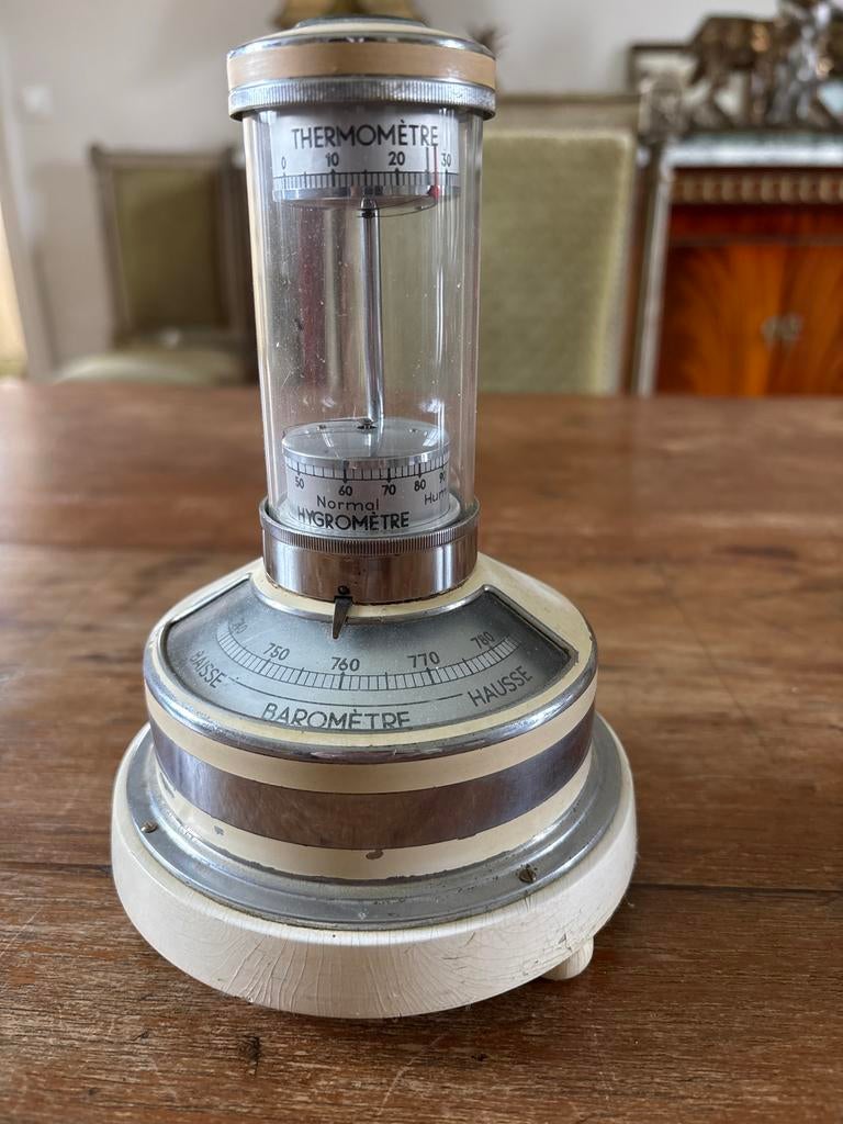 Lufft Weerstation met Barometer, Thermometer en Hygrometer, Ophalen
