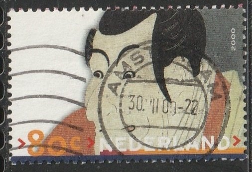 Nederland 200 1896 Ichikawa, Gest Amsterdam, Postzegels en Munten, Postzegels | Nederland, Ophalen of Verzenden, Na 1940, Gestempeld
