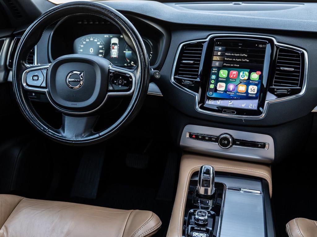 Volvo XC90 2.0 T8 Twin Engine AWD Inscription - PANORAMA - 7, Auto's, Volvo, Gebruikt, 1969 cc, 7 stoelen, Zwart