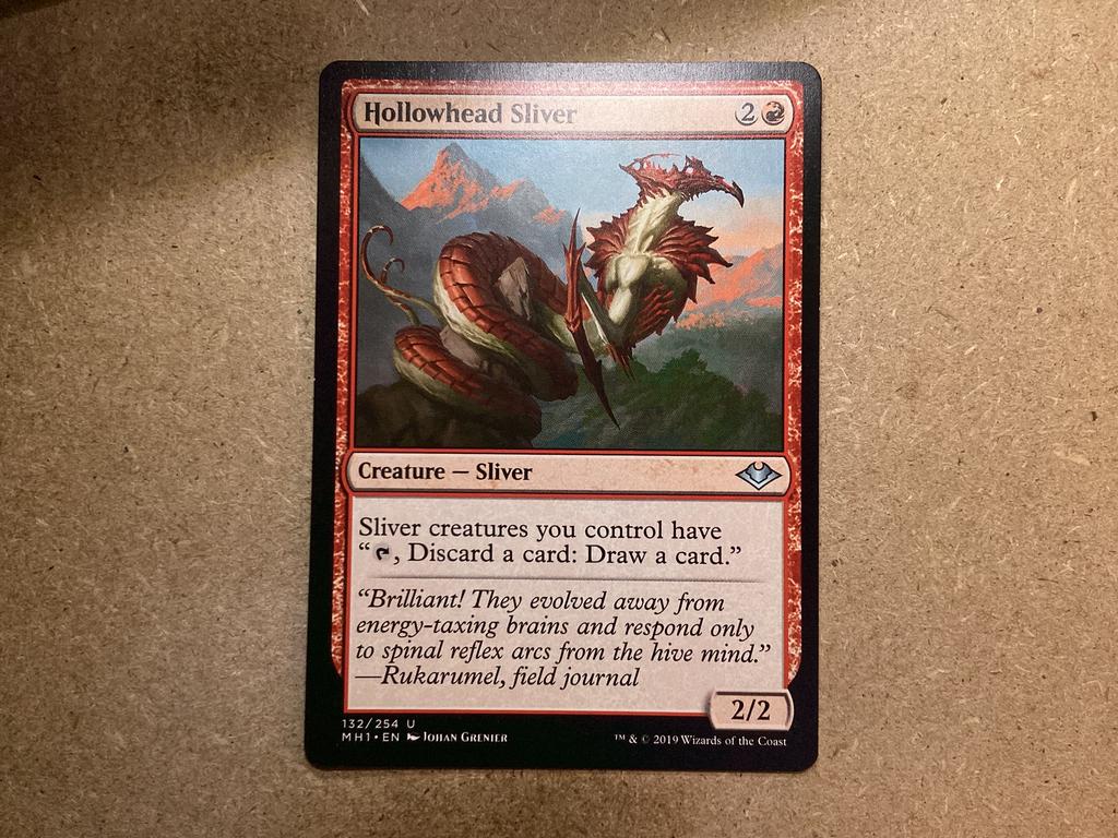 1x Hollowhead Sliver [132/254] (Near Mint), Ophalen of Verzenden, Zo goed als nieuw, Losse kaart