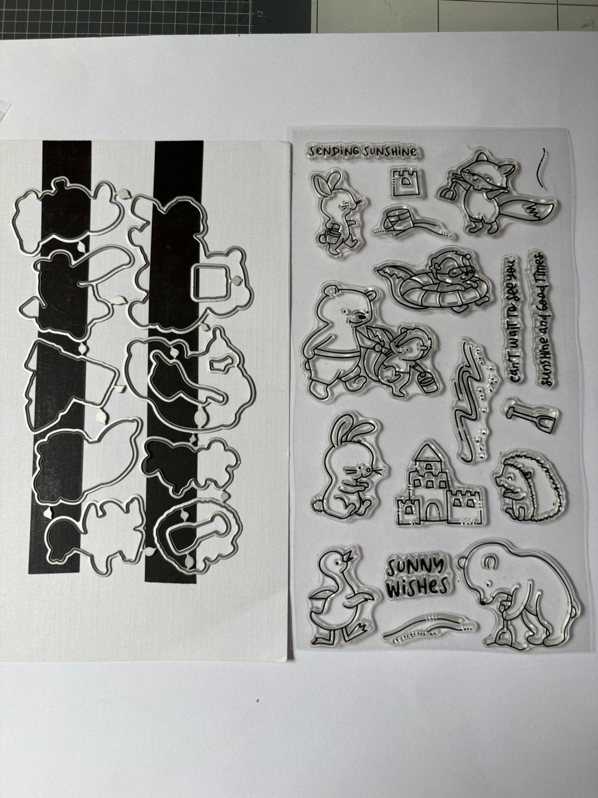Stempel set met snijmallen dieren samen 3,50, Ophalen of Verzenden, Zo goed als nieuw