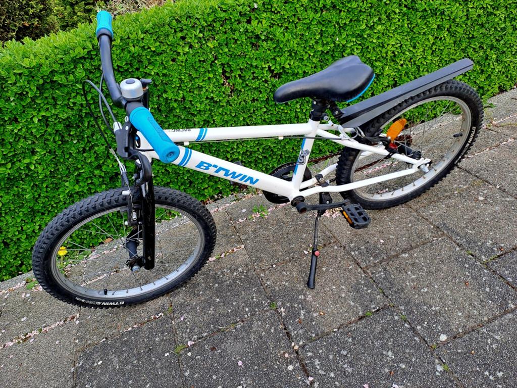 BTWIN jongensfiets 20 inch, Velgrem, Ophalen of Verzenden, BTWIN, 20 inch