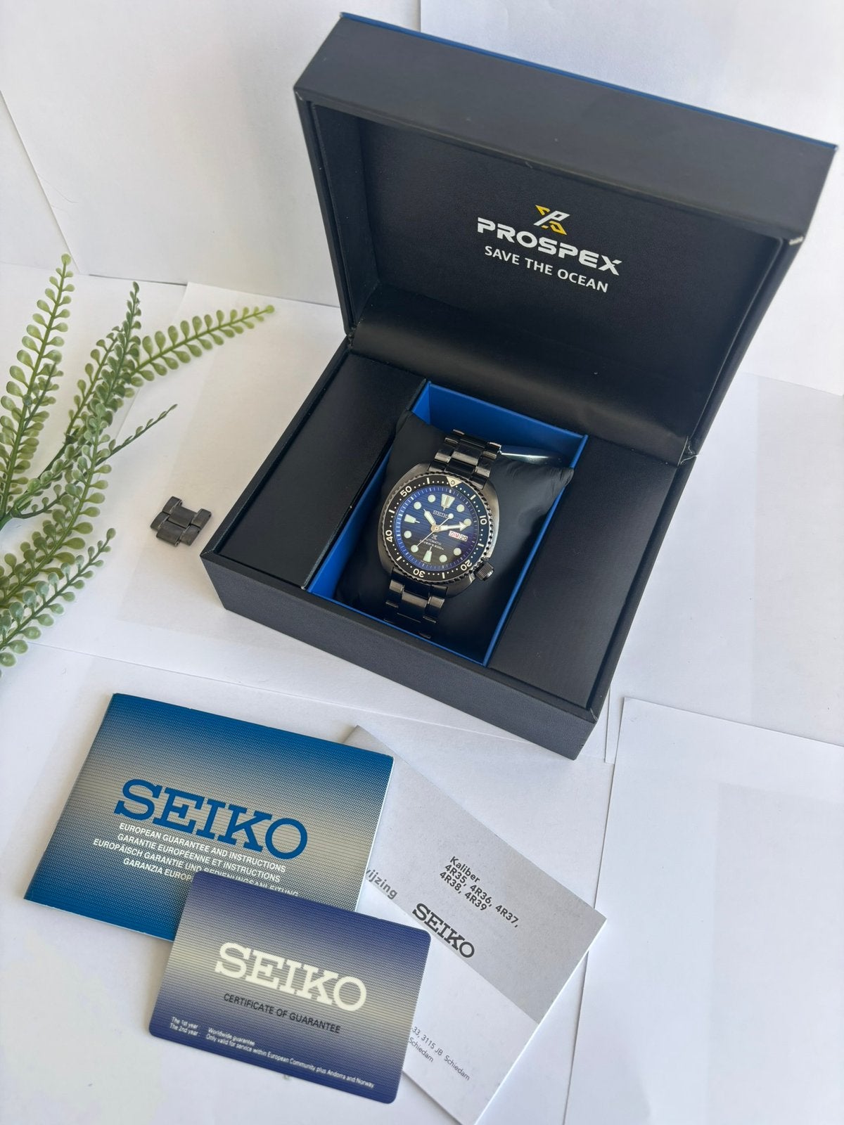 Seiko Prospex Turtle Save the Ocean SRPD11K1, Sieraden, Tassen en Uiterlijk, Horloges | Heren, Ophalen, Zo goed als nieuw, Staal