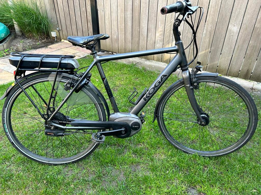 Koga electrische fiets -  Bosch midden motor (lees adv goed), Fietsen en Brommers, Gebruikt, 50 km per accu of meer, 55 tot 59 cm