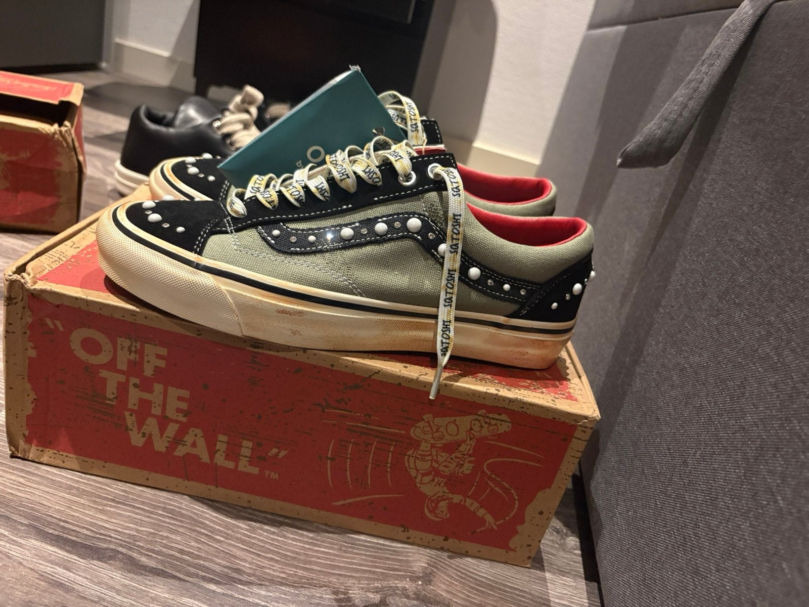 Satoshi x vans green maat 42 nieuw met doos, Ophalen of Verzenden, Zo goed als nieuw, Zwart