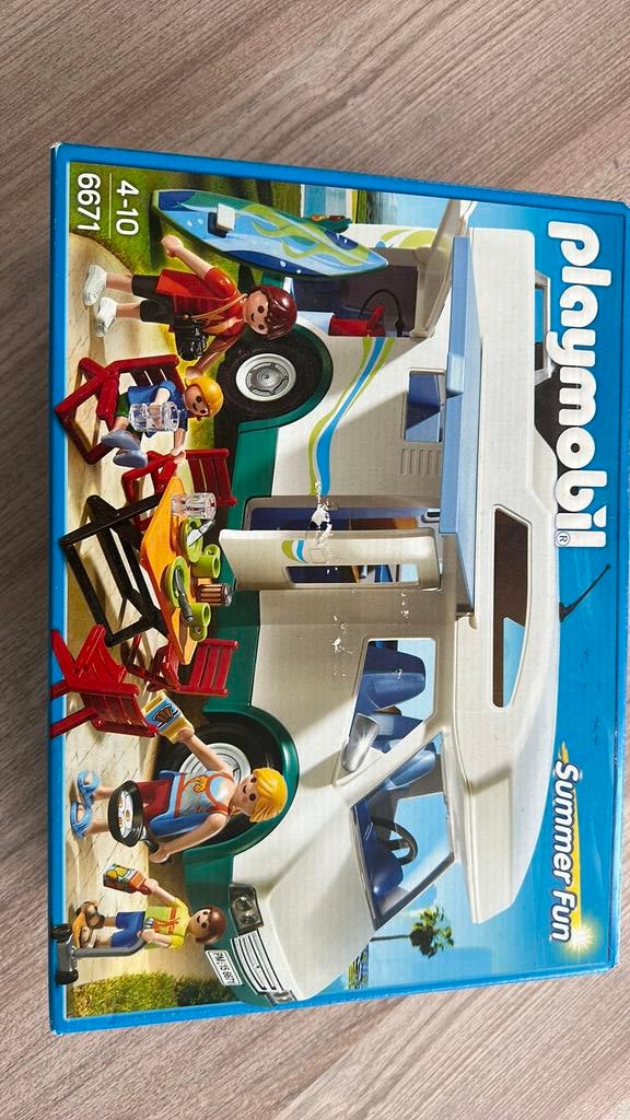 Playmobil camper, Kinderen en Baby's, Speelgoed | Playmobil, Ophalen, Zo goed als nieuw