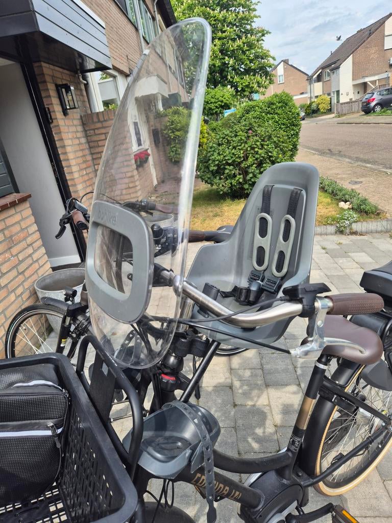 Bobike fietsstoeltje incl windscherm, Ophalen of Verzenden, Gebruikt
