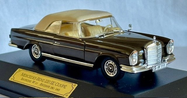 Faller Memory Cars 1:43 Mercedes-Benz 220SE coupé softtop, Ophalen of Verzenden, Zo goed als nieuw, Auto, Overige merken