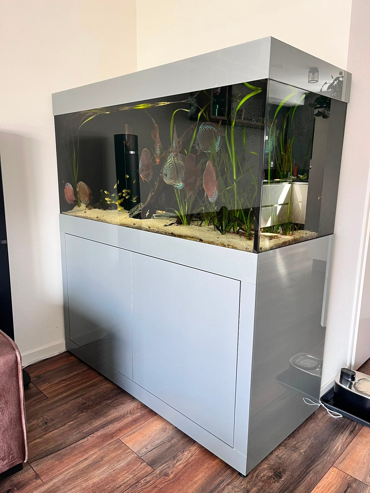 Aqualife Lacobel aquarium 140x60x70, Ophalen, Gebruikt, Leeg aquarium