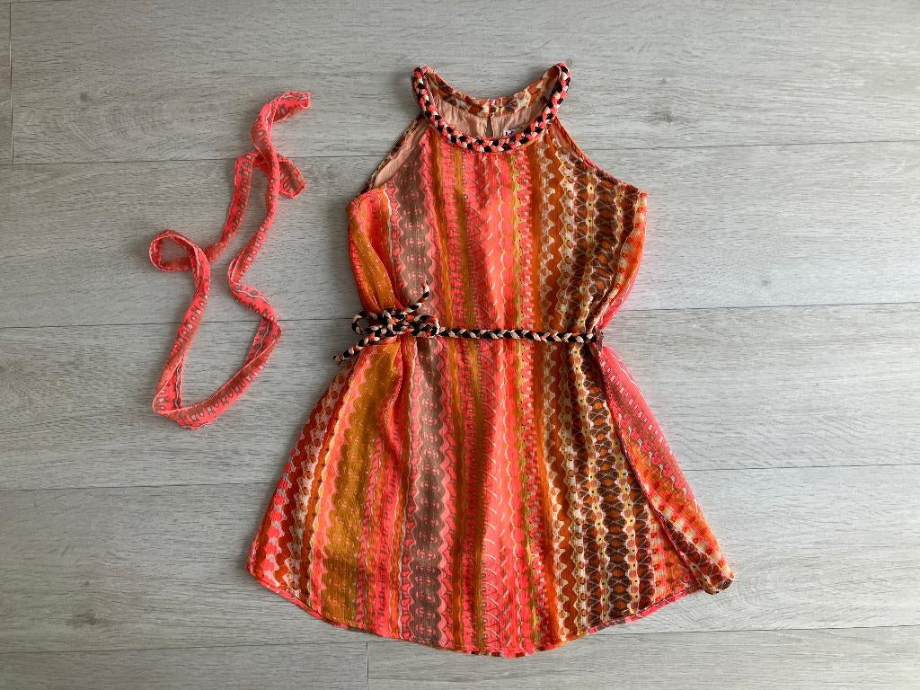 ZGAN Lofff Loff (Jottum) Jurk Jurkje Bohemian Ibiza Look 146, Meisje, Ophalen of Verzenden, Zo goed als nieuw, Lofff