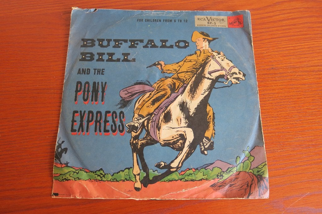 Murray Phillips Buffalo Bill Pony Express 78rpm 78 toeren, Gebruikt, 10 inch, Ophalen of Verzenden, Overige typen