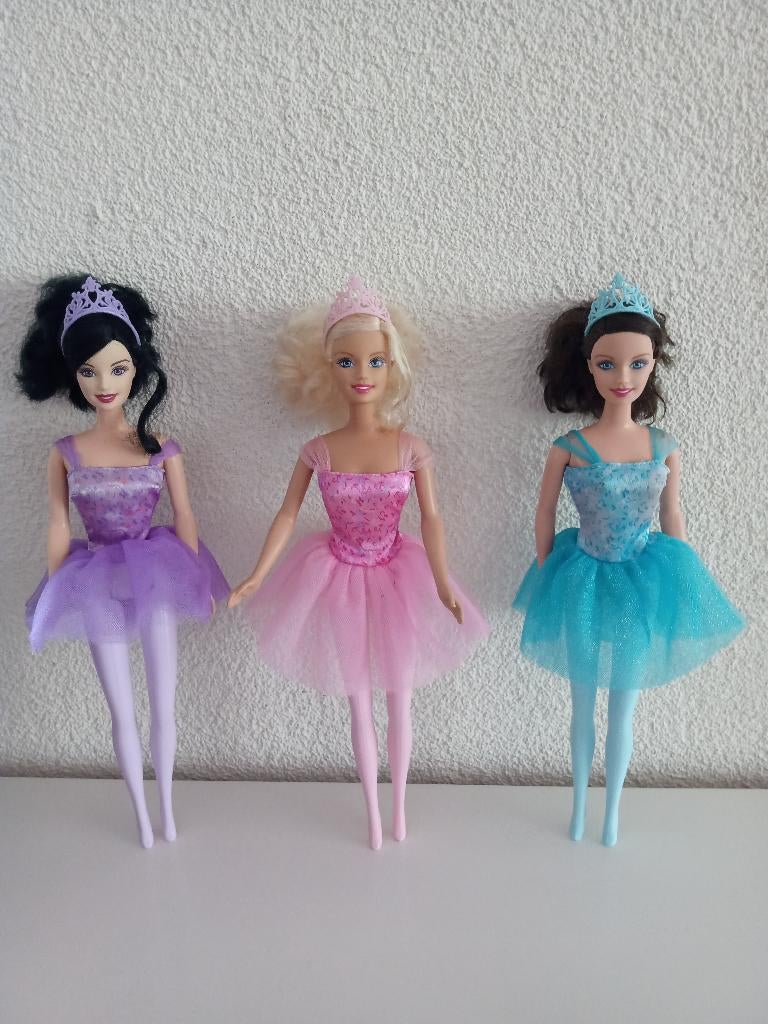 Barbie Princess Collection- Assepoester, Sneeuwwitje & Belle, Ophalen of Verzenden, Gebruikt, Barbie