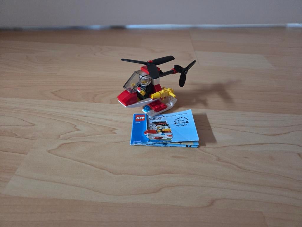 Lego City 4900 Brandweerhelikopter, Compleet, Lego, Ophalen of Verzenden, Complete set