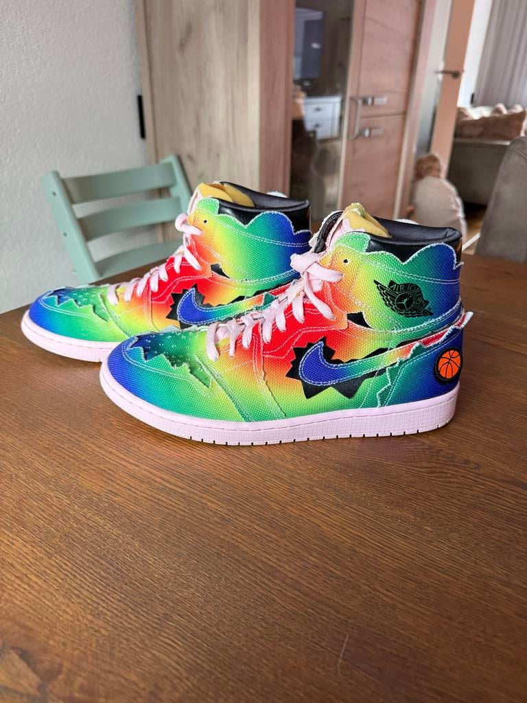 Nike Jordan one High J Balvin maat 44, Ophalen of Verzenden, Zo goed als nieuw, Overige kleuren, Sneakers of Gympen