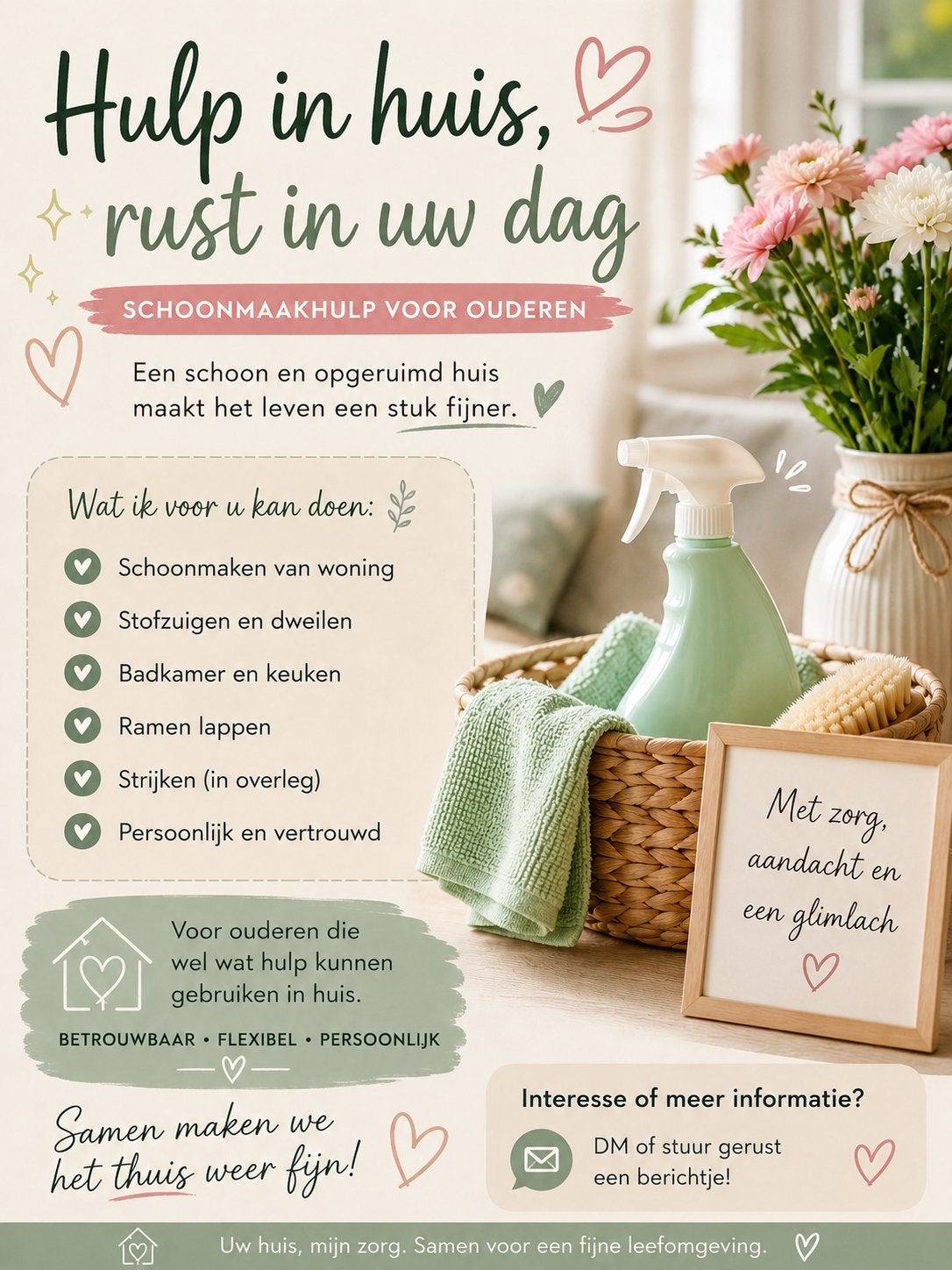 Schoonmaakster, Vacatures, Vanaf 10 jaar, Overige vormen