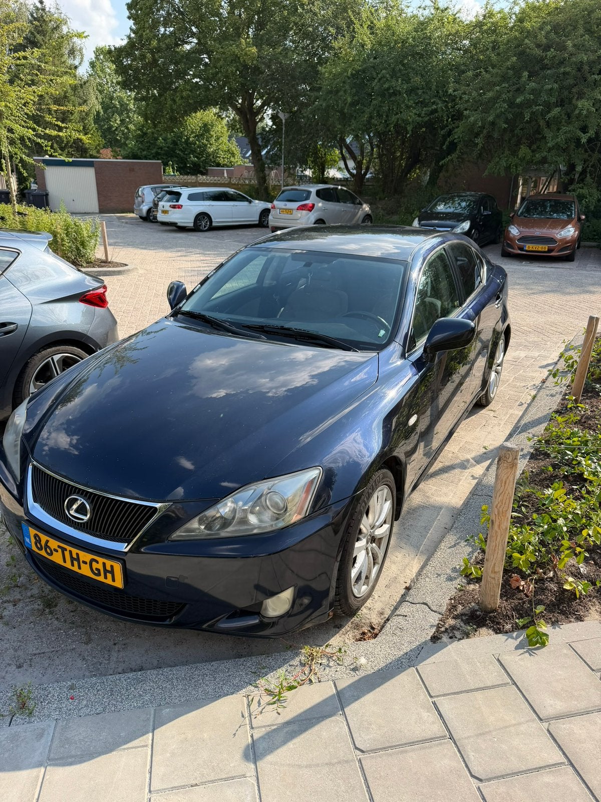 Lexus IS 220D 2.2 D 2006 Blauw, Auto's, Achterwielaandrijving, 4 cilinders, Blauw, Origineel Nederlands