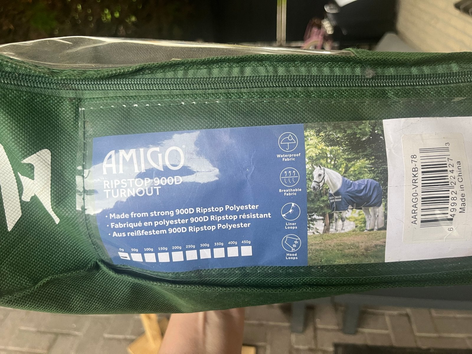 Amigo outdoor deken 198 / 6.6, Ophalen of Verzenden, Gebruikt, Deken, Horseware
