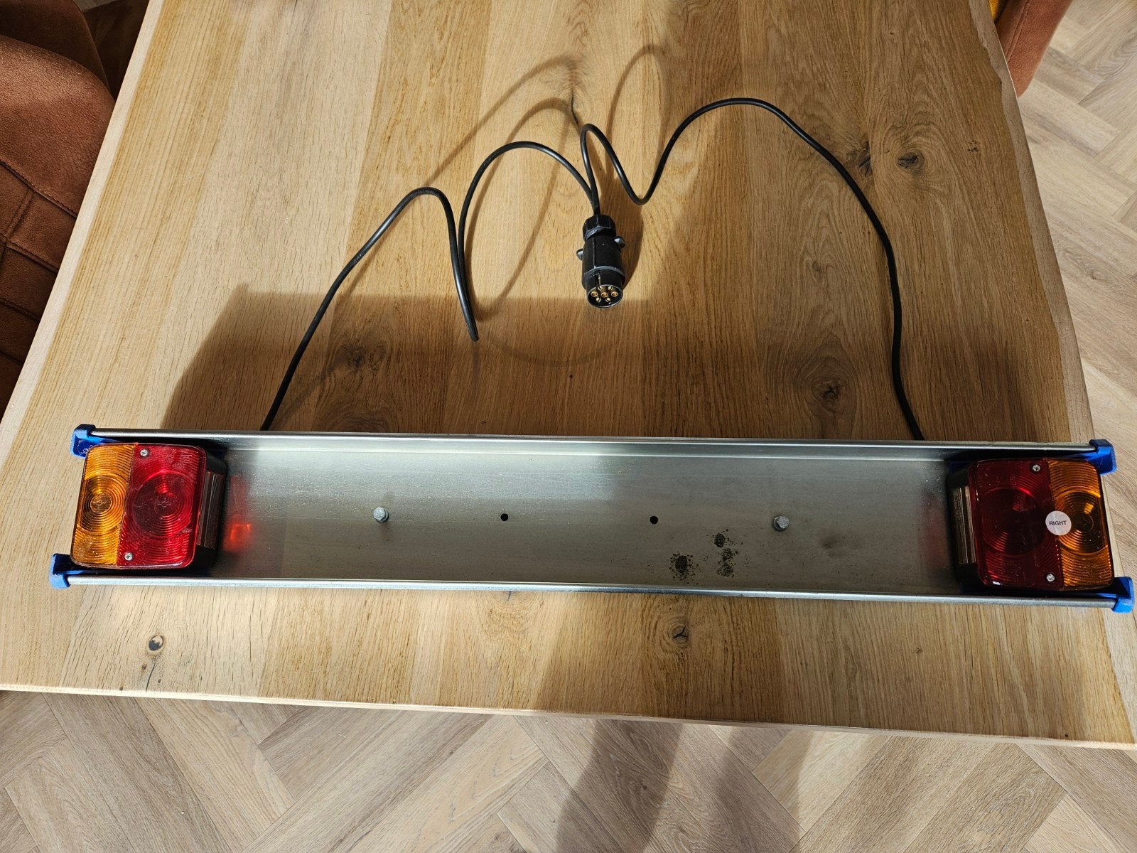 Lichtbalk aanhanger / fietsdrager 7-polig, Auto diversen, Ophalen, Zo goed als nieuw