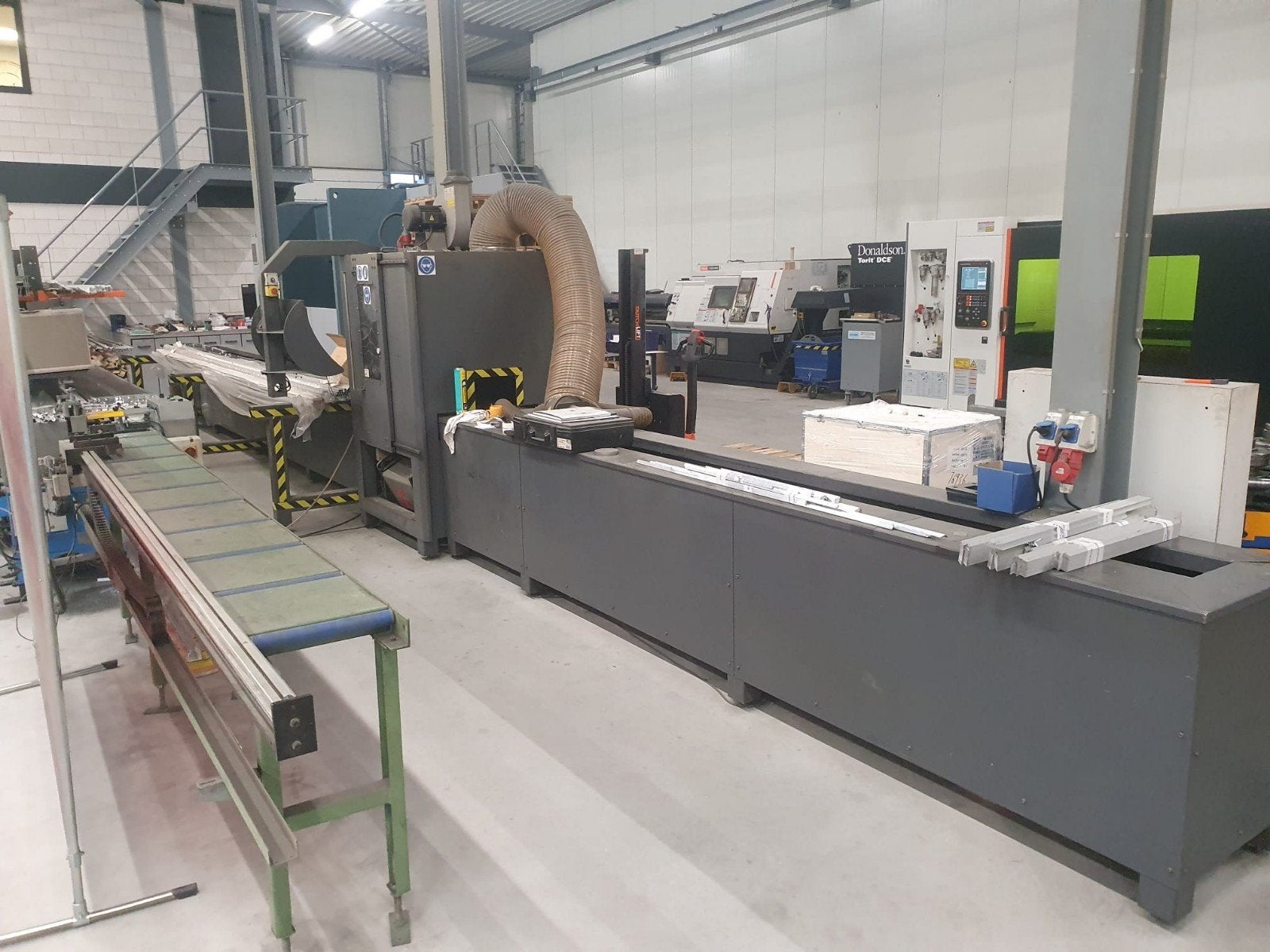 Plasma Buizensnijmachine met Computer en Software, Ophalen