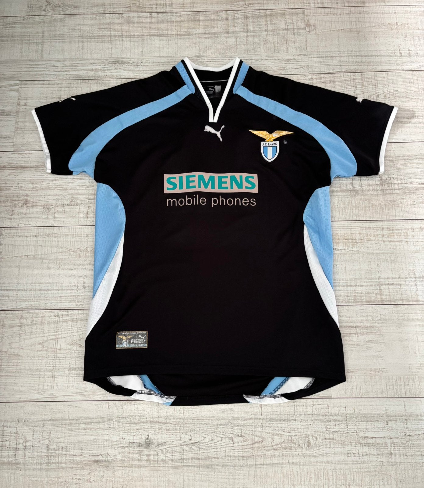 Lazio Roma uitshirt 2001-2002 (L), Maat L, Ophalen of Verzenden, Shirt