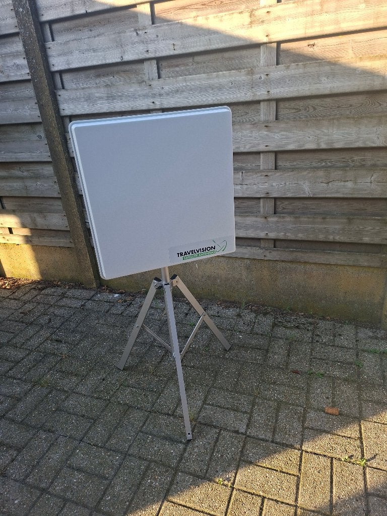 Travel Vision R7 Flat - Mobiele satellietschotel compleet, Ophalen, Gebruikt, (Schotel)antenne, Overige merken