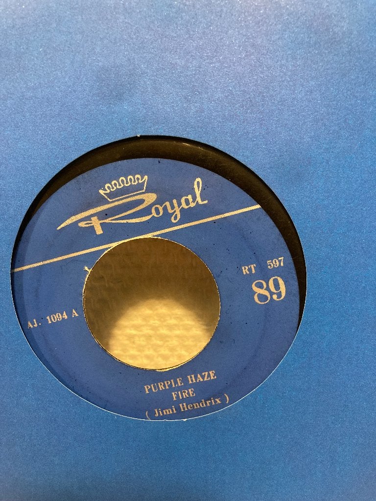 Jimi Hendrix purple haze fire stone free EP Iran Royal label, Cd's en Dvd's, Vinyl Singles, Gebruikt, 7 inch, Ophalen of Verzenden