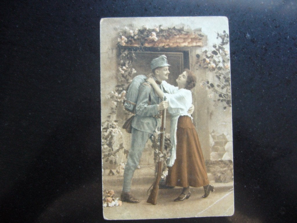 VERLIEFDE SOLDAAT   1918, Ophalen of Verzenden, Voor 1920, Gelopen, Overige thema's