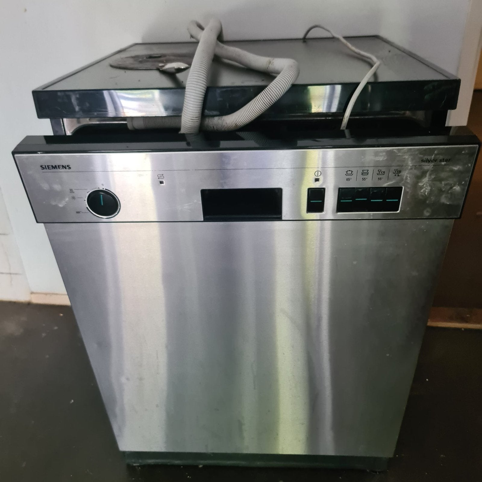 Rvs vaatwasser siemens geatis, Witgoed en Apparatuur, Ophalen, Gebruikt, Inbouw, 45 tot 60 cm