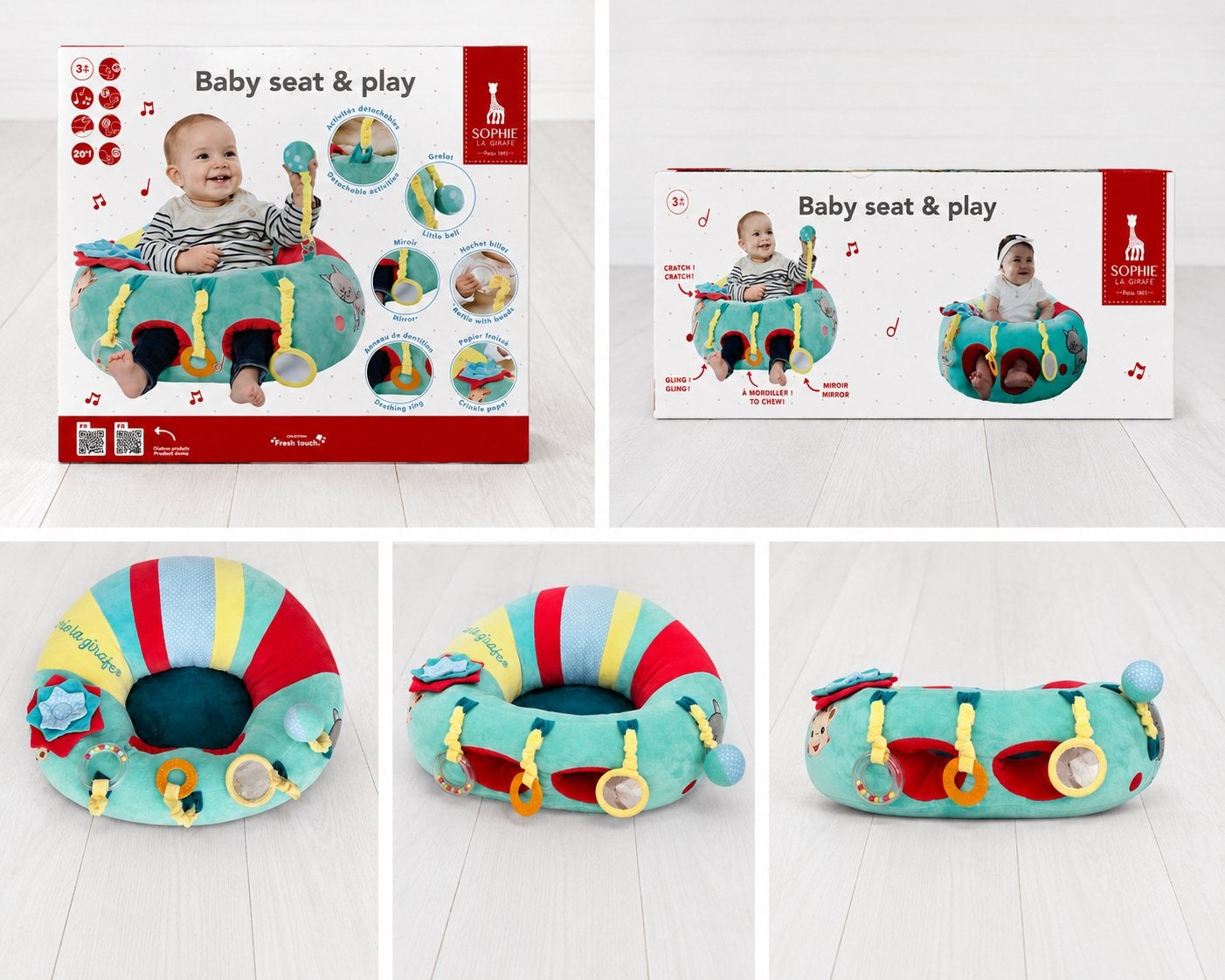 Baby zitje. Sophie de Giraf. Als.nieuw!, Ophalen, Zo goed als nieuw, Overige typen, Met geluid