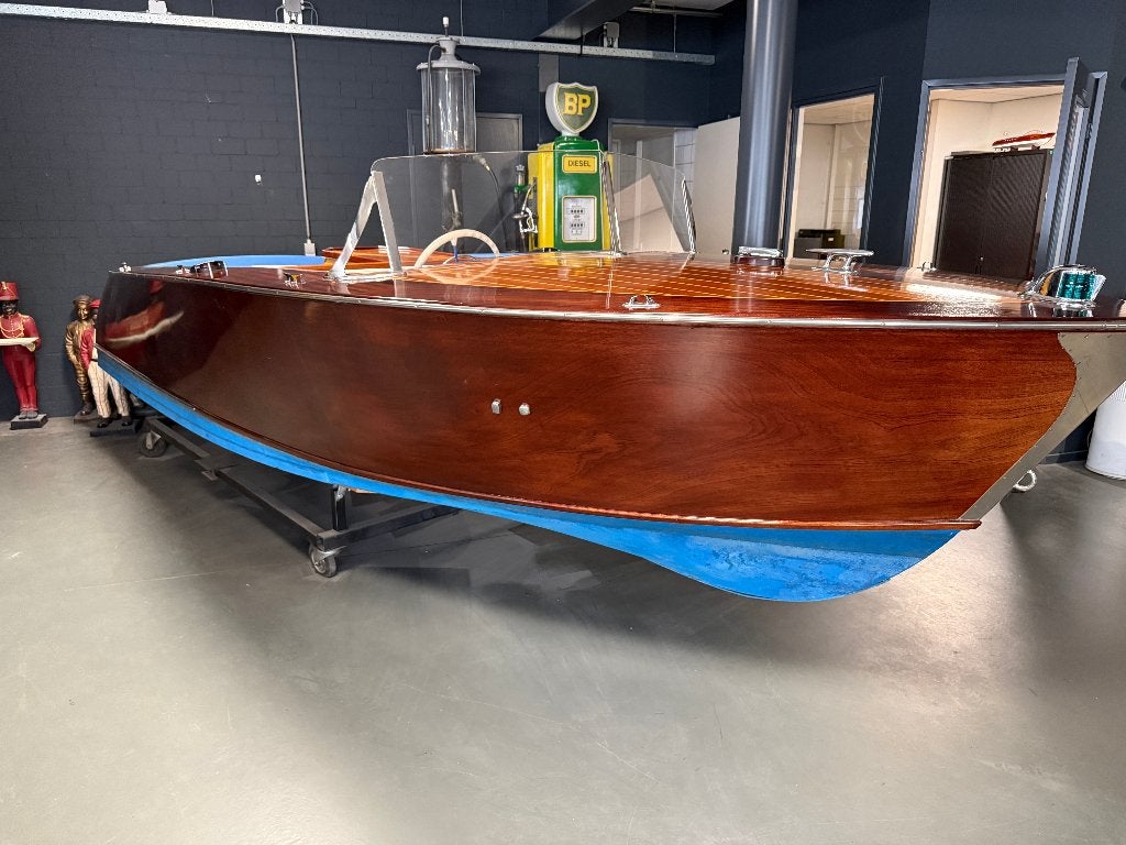 Houten speedboot model Chris craft 1958, Watersport en Boten, Ophalen, Overige merken, Gebruikt, Binnenboordmotor